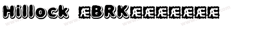 Hillock (BRK)字体转换